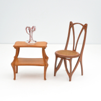 Art Nouveau 2 tier Side Table